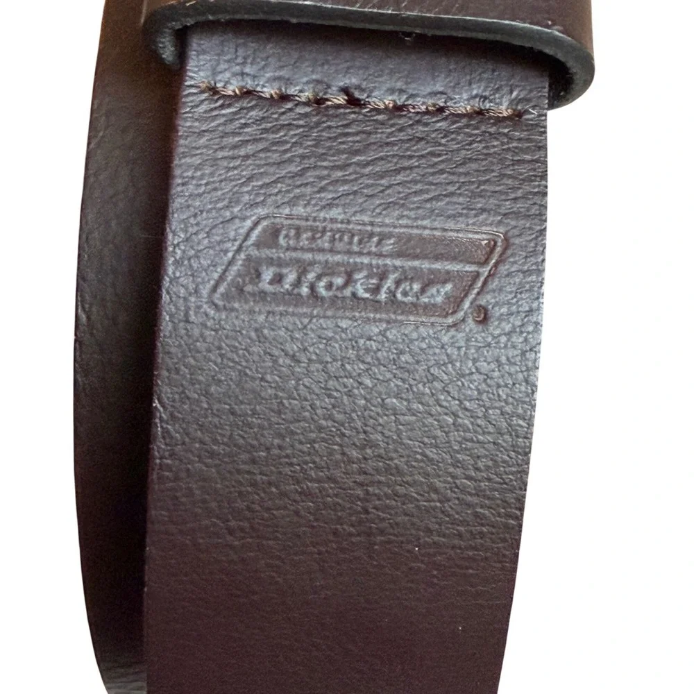 Dickies Mens Dark Brown Genuine Leather Roller Buckle Belt 36 11GD02027